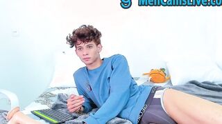 Beautiful Curly Teen masturbating Part 1