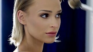 Cutie Emma Hix takes the time to gotten herself nice and made up with a light fondle that looks better