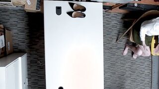 Scared red teen thief Pepper Hart fucked by a big dick
