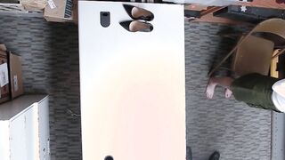 Scared red teen thief Pepper Hart fucked by a big dick