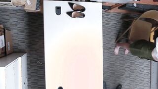 Scared red teen thief Pepper Hart fucked by a big dick