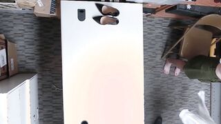 Scared red teen thief Pepper Hart fucked by a big dick