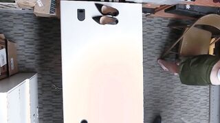 Scared red teen thief Pepper Hart fucked by a big dick