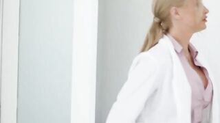 ADULT TIME - Rachael Cavalli's Colleague Walks In On Her Finger Fucked Herself At Work!