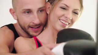 Jason X is in the middle of his boxing workout when his lover, Rebecca Volpetti, shows up to see if