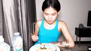 Rough fuck with wet petite Asian teen
