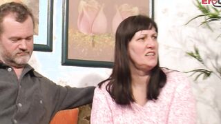 German Old Wifey do first time porn Casting with Hubby and Milf