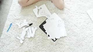 Vera Bliss is obsessed with dicks to the point of drawing them on paper and cutting them out so she