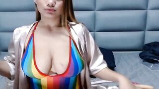 Gorgeous Brunette Playing Around Sexy Webcam