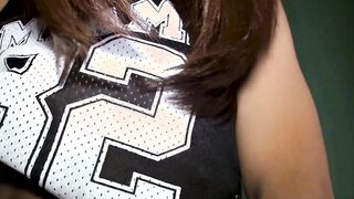 Cute Asian shemale POV blowjob and anal