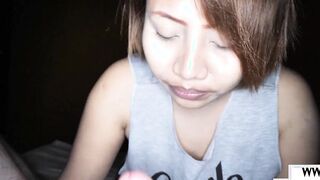 BBW amateur Thai slut fucked a tiny dick