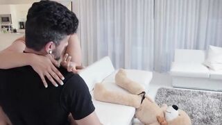Immature Spinner Caught Fucking a Teddy Bear