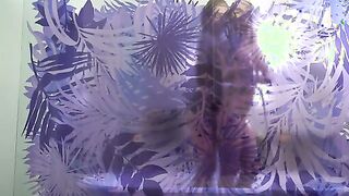Mona Blue and Tiffany Tatum make the hottest lesbian couple around as they climb inside the shower together. Between the