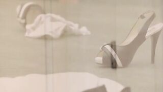 Sabi is hard at work when beauty Sima struts past him. She definitely noticed him, and the moment she's inside
