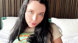 Hard Fucking with Amazing Horny Student and Cum in Mouth (POV, Teen)