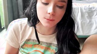 Hard Fucking with Amazing Horny Student and Cum in Mouth (POV, Teen)