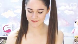 Gorgeous Sexy Brunette Teasing And Playing