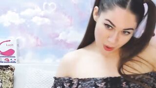 Gorgeous Sexy Brunette Teasing And Playing