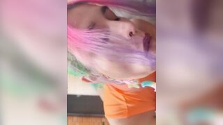 Egirl devours my long penis inside pov