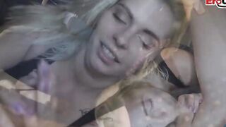 German normal Girl next door school bimbos make a car sexdate