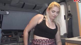 German normal Girl next door school bimbos make a car sexdate