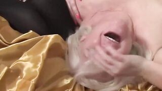 Granny women Sucking Off and Riding big black cock