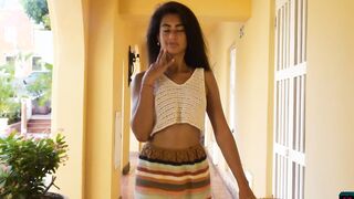 Petite latina Katherinne Sofia posing