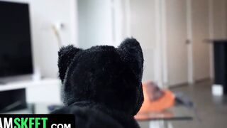 Amazingly Hot Blonde Teenage Witch Puts a Spell on her bf and Receives Bombshell Jizzed inside her Snatch