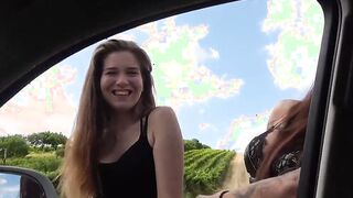 two cunt with mouth pick up