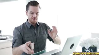 Blonde teenie Kali Roses gets her fantasies fullfilled by her