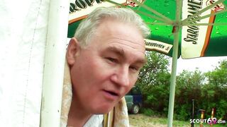 Older Ugly Guy Seduce Homeless Young sluts Outdoors Sex for eat