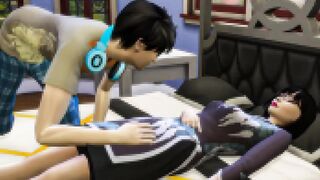 Son Fucks Sleeping Korean Mom After Taking A Nap |