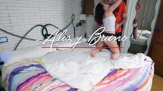 Hurry up pounded me in front of the mirror before my...