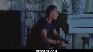 Foster Milf Shares Her Husband's Cock With Adopted Daughter -