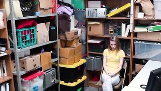 Sneaky Blonde Catarina Petrov Caught Stealing on Camera