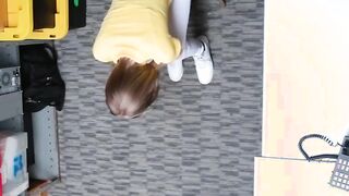 Sneaky Blonde Catarina Petrov Caught Stealing on Camera