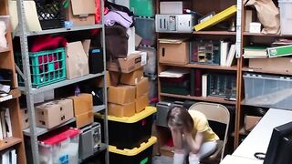 Sneaky Blonde Catarina Petrov Caught Stealing on Camera