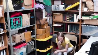 Sneaky Blonde Catarina Petrov Caught Stealing on Camera