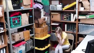 Sneaky Blonde Catarina Petrov Caught Stealing on Camera