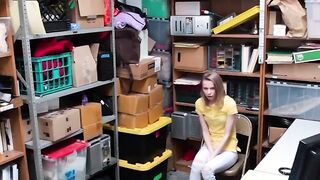 Sneaky Blonde Catarina Petrov Caught Stealing on Camera