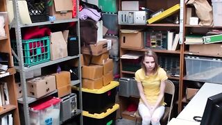 Sneaky Blonde Catarina Petrov Caught Stealing on Camera