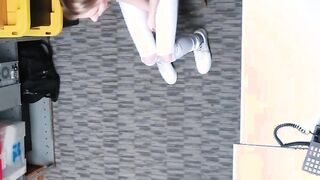Sneaky Blonde Catarina Petrov Caught Stealing on Camera