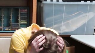 Sneaky Blonde Catarina Petrov Caught Stealing on Camera
