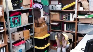 Sneaky Blonde Catarina Petrov Caught Stealing on Camera