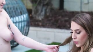 AllGirlMassage Kenzie Madison's Weirdo Next Door Sneaked inside for a Hard Three-Way