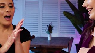 Lesbian best friend massaged by Latin