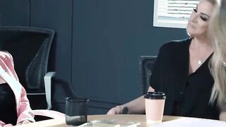 PURE TABOO Businesswoman Lets Joanna Angel Scissor with her Secretary after Losing a Bet