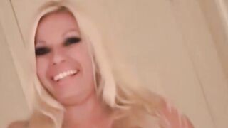 Buxom Blonde Sucking Off Cock two