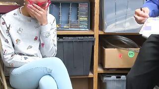 ShopLyfter - Black teen Year Mature Caught Stealing Pounded by LP Officer