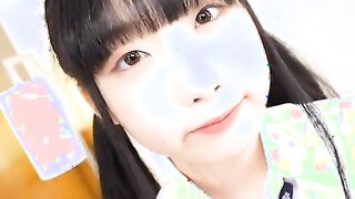 Rin Nanba comes back inside a cute uniform to show off her sweet hairy pussy